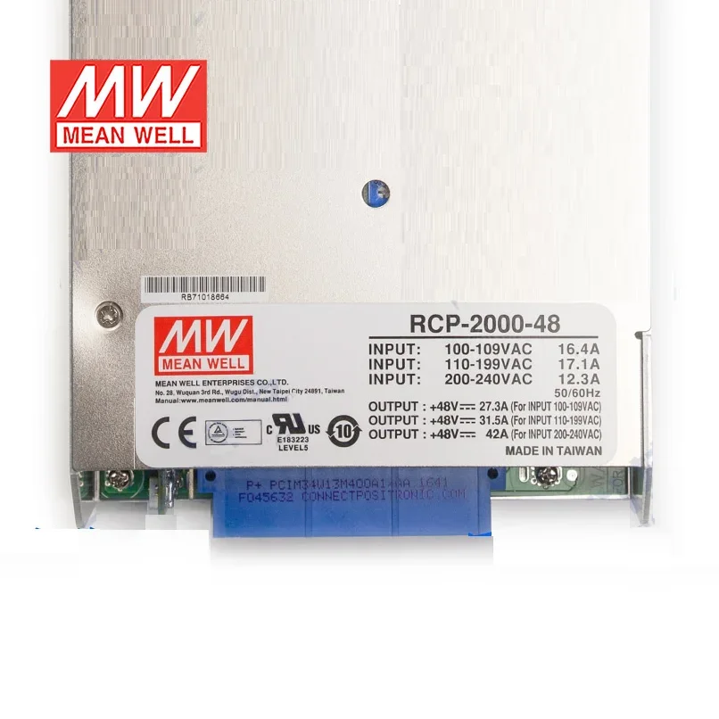 Тайваньский импульсный источник питания Mingwei RCP-2000-12 1200 Вт 12 В 100 А авторизованное