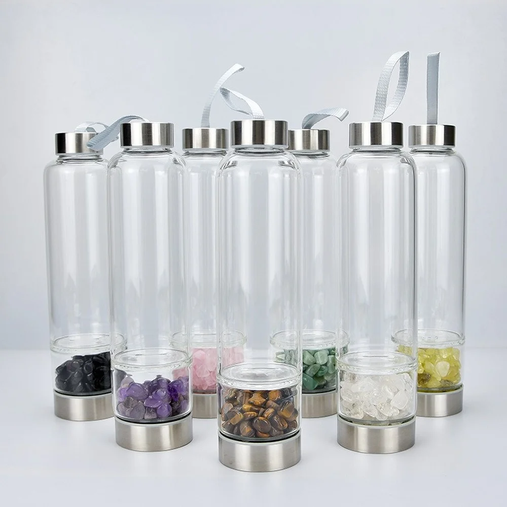 

Glass Water Bottles Business Travel Drink Bottle Cold Hot Bicycle Portable Botella De Agua Kitchen