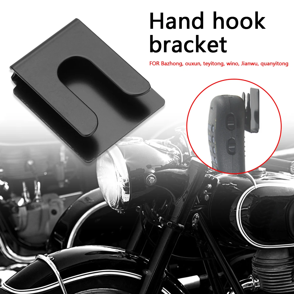 3M Metal Hook Hand Microphone Hanger Bracket Car Platform Outdoor Anti-resistance Repairing Parts for Yaesu Wouxun 7900