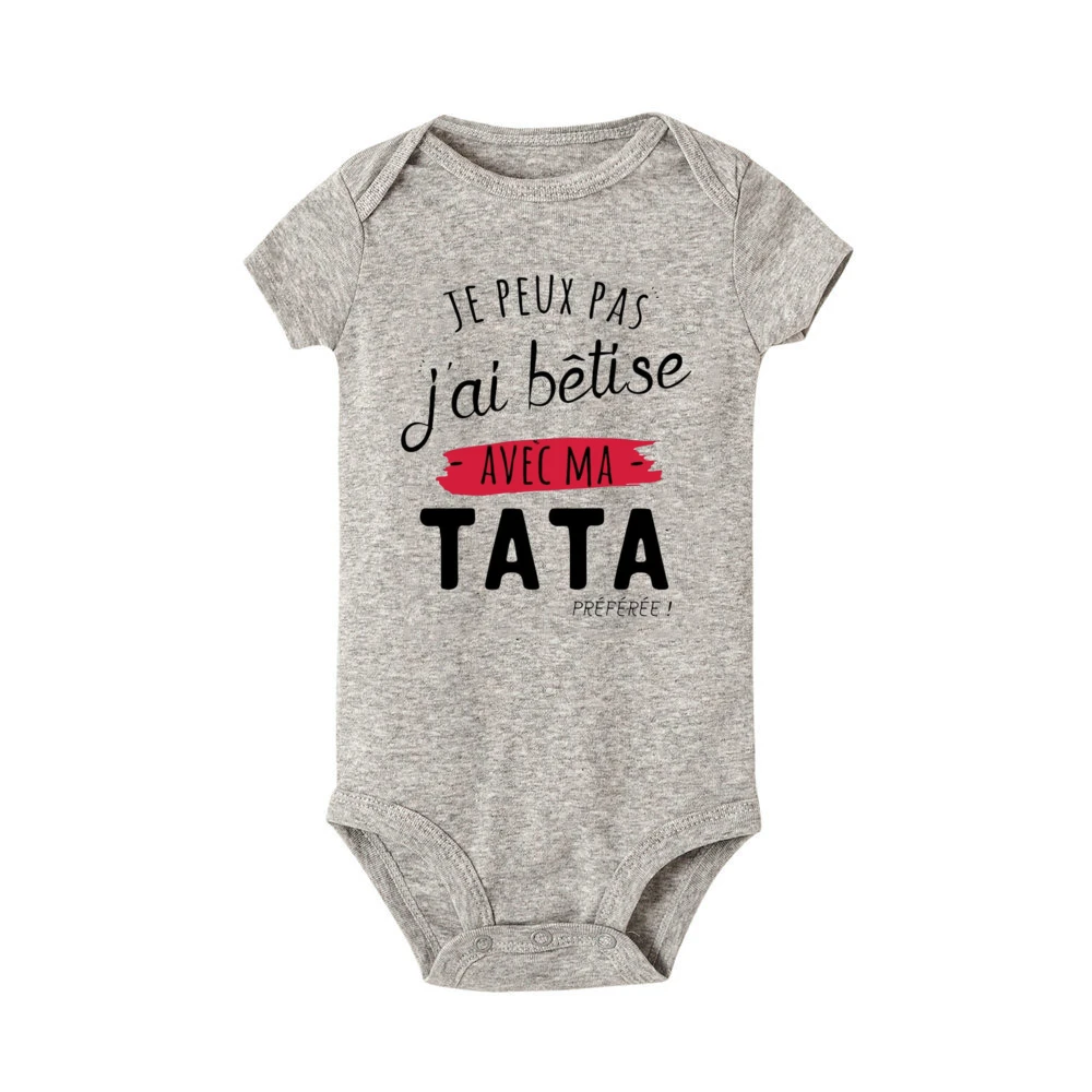 I Can't I Messed Up with My Favorite Aunt Printed Baby Bodysuit Funny Newborn Romper Infant Short Sleeve Jumpsuit Babies Clothes (art.: 3920cb1ee2bcd) - 3920cb1ee2bcd