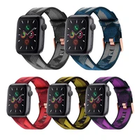 sport band for iwatch 44mm 42mm 40mm 38mm soft silicone replacement strap for iwatch series 5 4 3 2 1 wristband i watch 5 band