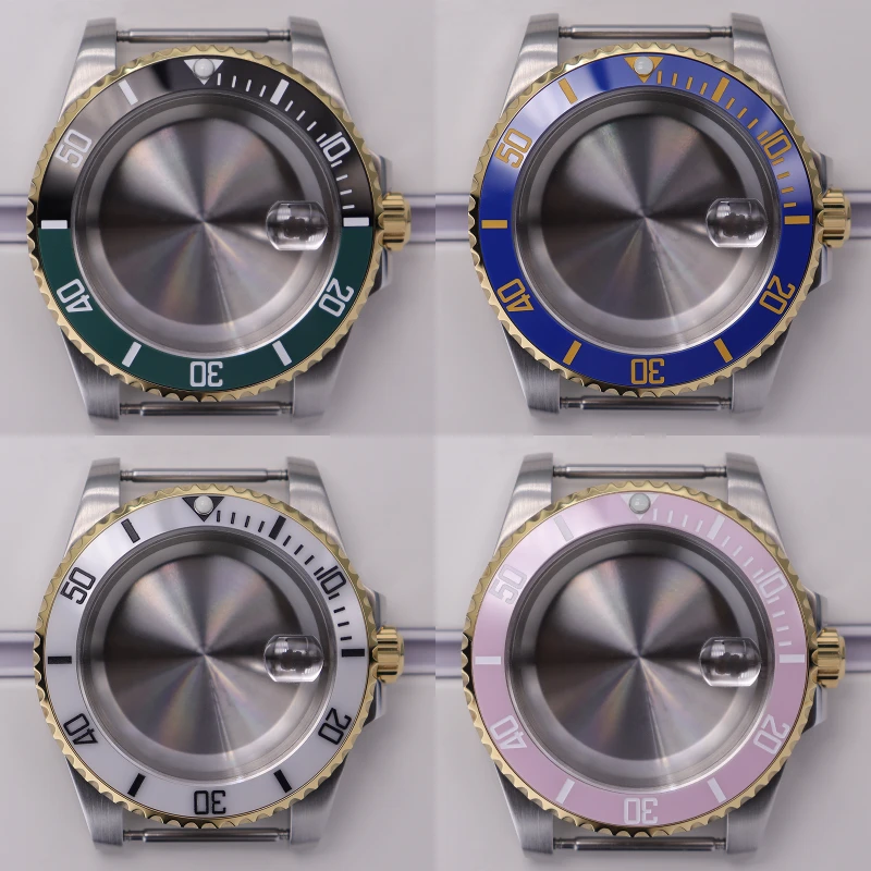 Корпус NH35 40 мм мужские часы для дайвинга аксессуары Seiko NH34 NH36 NH38 4R36 Miyota 8215 ETA 2824