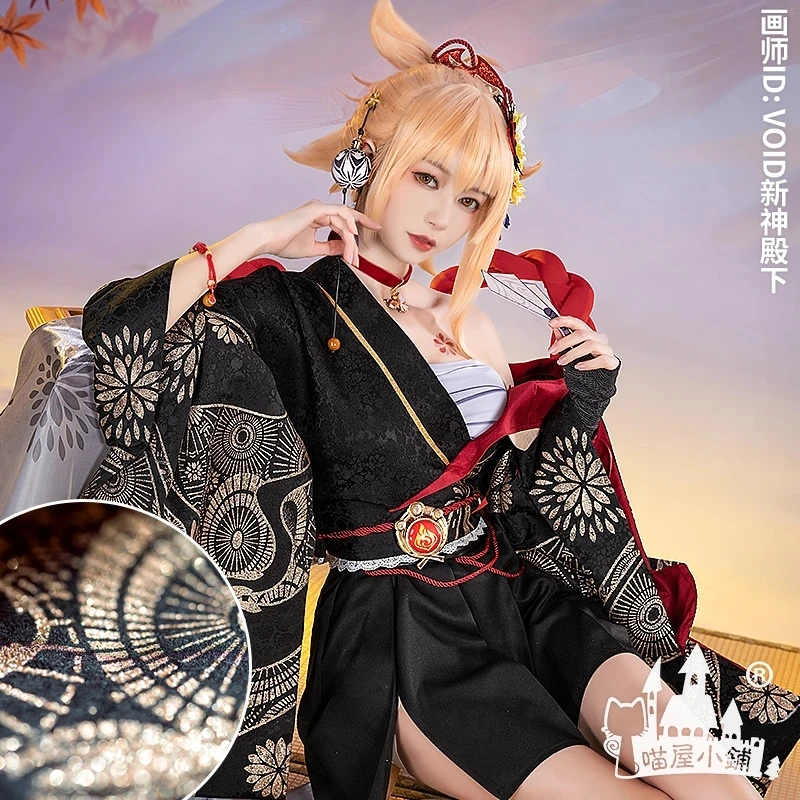 

COS-MO Game Genshin Impact Yoimiya Battle Dress Uniform Gorgeous Party Kimono S-XL Cosplay Costume Halloween Carnival 2023 New