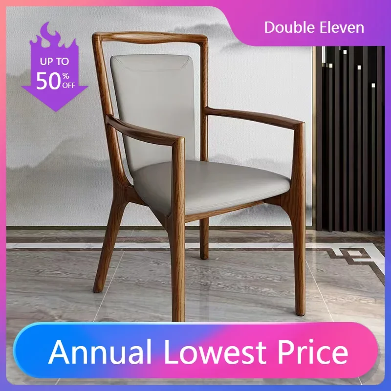 

Modern Restaurant Individual Armchair Metal Nordic Leather Dining Chairs Dining Room Design Muebles Para El Hogar Soft Chair