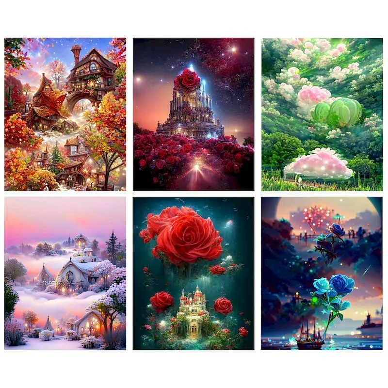 

GATYZTORY Decorative Painting By Numbers Acrylic Paints Picture Drawing Flowers Interior Paintings Unique Gift 60x75cm Frame