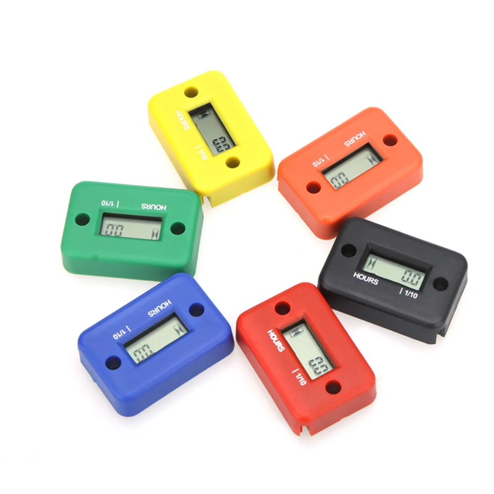 

Motorcycle Hour Meter Timer Waterproof LCD Digital Display for ATV Motorcycle Instruments Snowmobile Gasoline Boat Generator