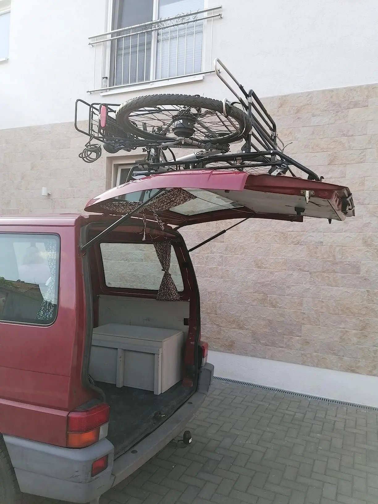 Задние багажные стойки 1200N для Volkswagen Transporter T4 1990-2003 высокая крыша с велосипедной