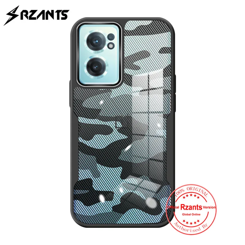 

Rzants Half Clear Case for OnePlus Nord CE 2 5G Camouflage Hard Cover [New Beetle] Bumper Silicone Phone Casing