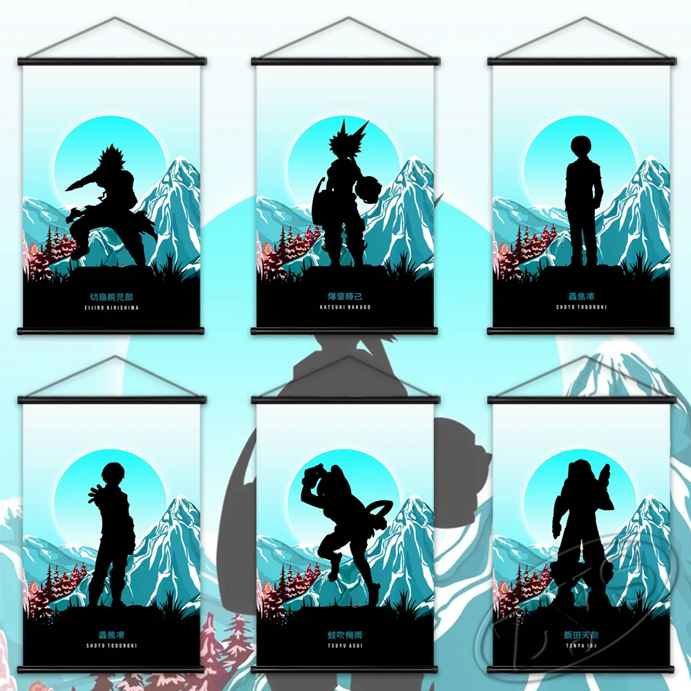 

Print My Hero Academia Poster Canvas Anime Painting Todoroki Shoto Hanging Scrolls Mural Modern Living Room Home Wall Decoration
