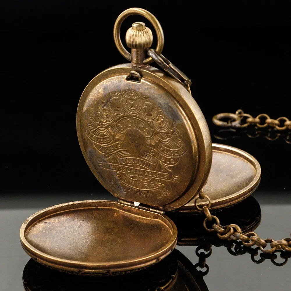 Часы-скелетоны в стиле ретро Классические Механические наручные часы-подвески с