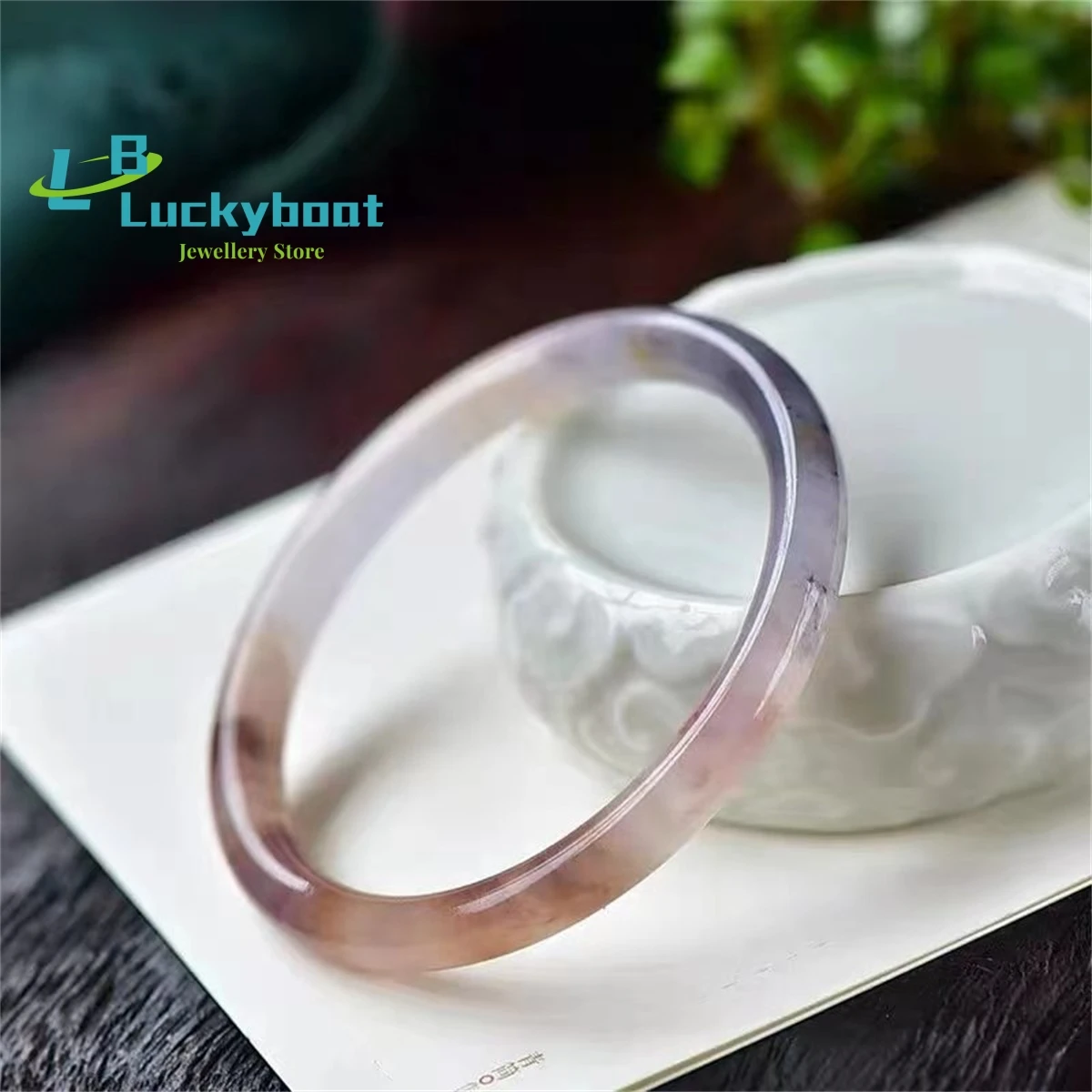 

Natural Xinjiang Gobi Jade Violet Gold Silk Jade Round Band Bracelet Charm Jewelry Fashion Women's Men's Gift Luxury Handmade