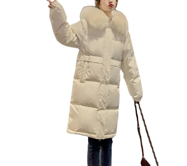 Winter Women Parkas 2022 New Down Cotton Jacket Women's Hooded Thickened Coats Fashion Korean Long Sleeve Jacket Loose Overcoat