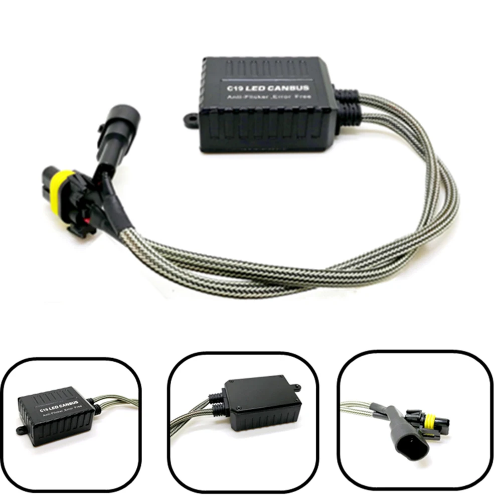 

2PCS C19 H11 Car LED Light Decoder 30-40W 9-16V 5A Automobiles LED Headlights Decoding LED Light Decoding Troubleshooting Tools