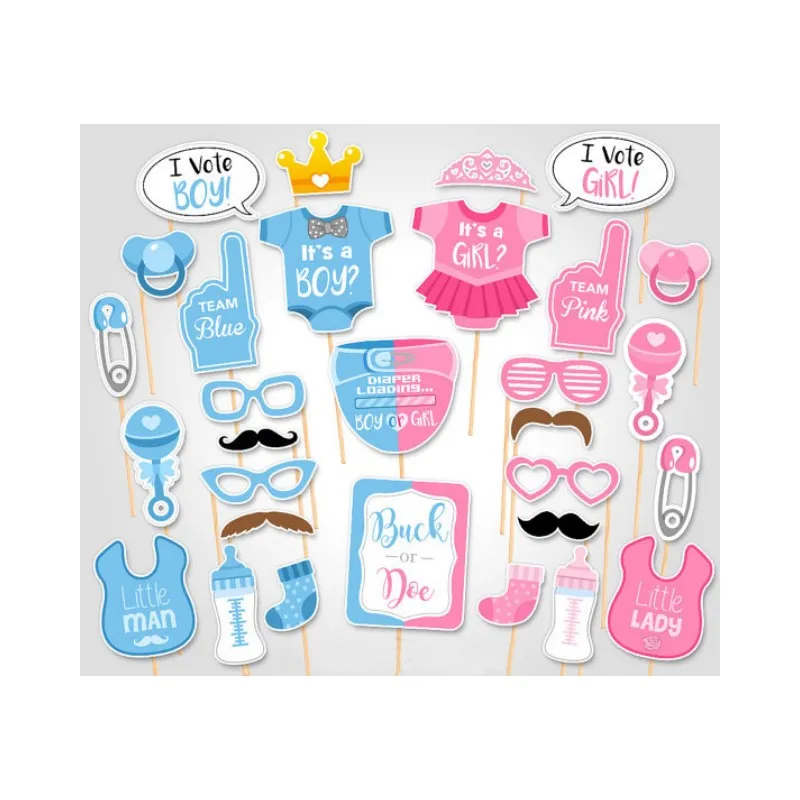 Забавный реквизит для Фотокабины для детского дня рождения «сделай сам»