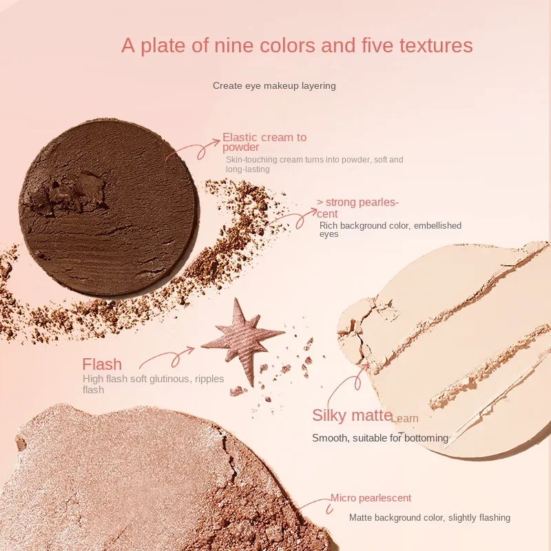 Yy кожаные тени для век с медведем девочкой мечта девять цветов овса облака