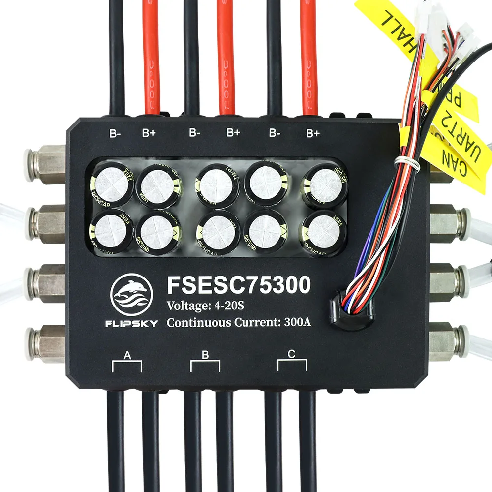 Flipsky FSESC 75300 84 в мощный ток 350A ESC основа на Vesc с алюминиевым чехлом корпус водяного