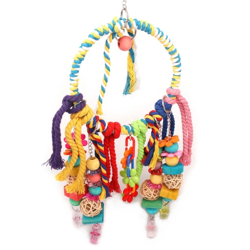 

Bird Foraging Toy Bird Cage Toy Parrot Perch Swing Rope Bird Toy Parrot Toy