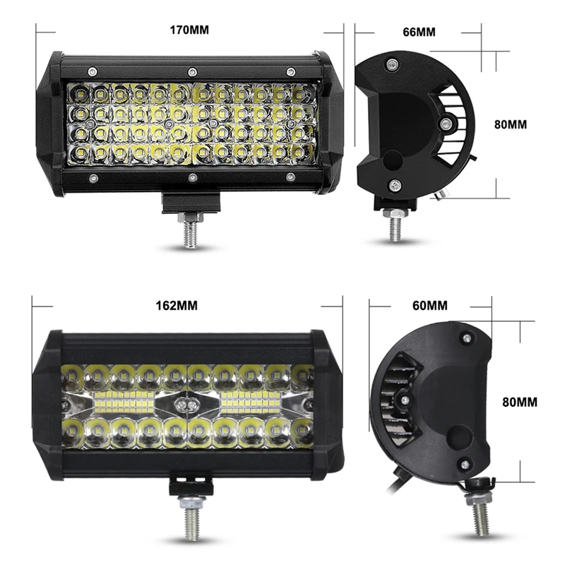 

NLpear 12V 24V LED Bar Offroad Spot Flood Combo LED Light Bar/Work Light for Truck Car SUV 4WD 4x4 Boat ATV Barra LED Headlights