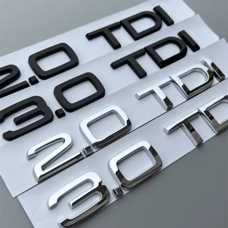 

Автомобильный 3D ABS 2,0 3,0 TDI Багажник с буквами логотипа, наклейки с эмблемой, наклейка для Audi Q2 Q3 Q5 Q7 A1 A3 A4 A5 A6 A7 A8