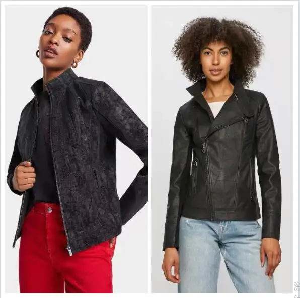 

Международная торговля испанское Женское пальто со стоячим воротником модное Черное короткое пальто с резьбой на молнии с тисненой вышивкой