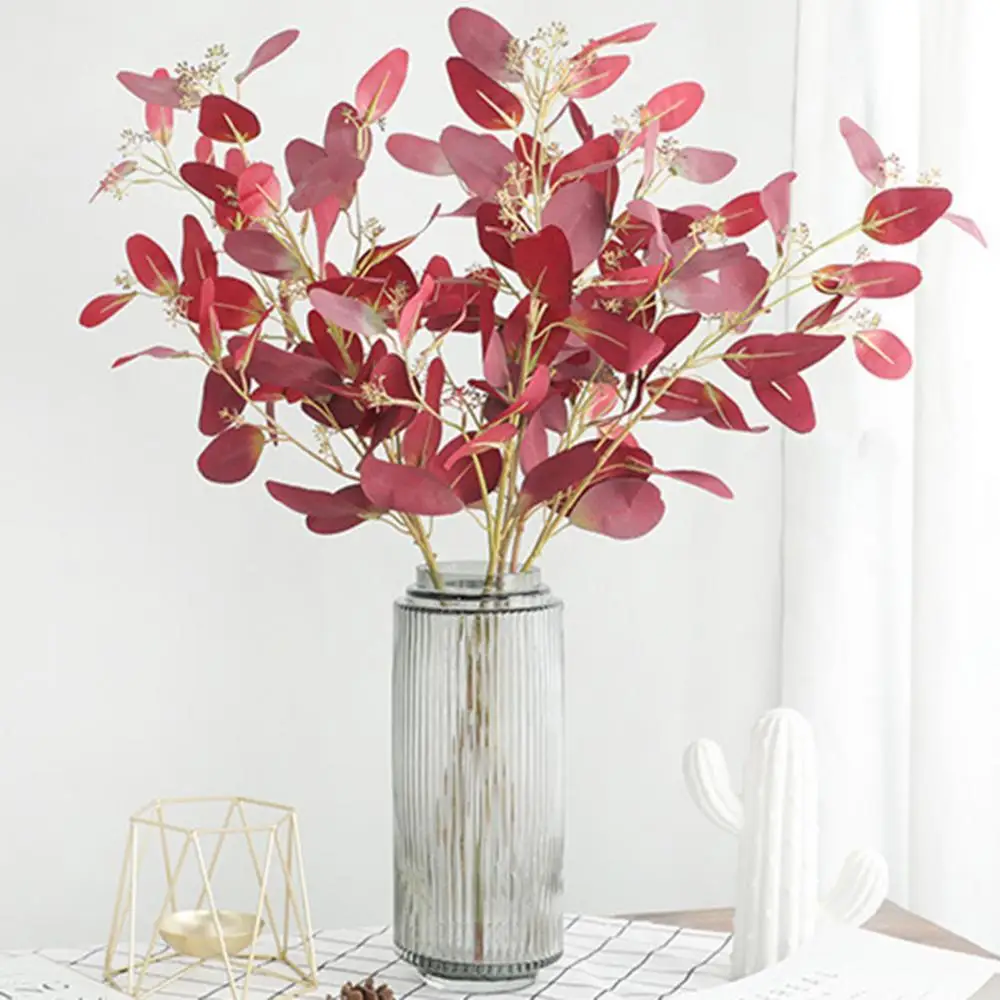 

1Pc Artificial Eucalyptus Leaves Fake Flower Plant Wedding Home Cafe Party Decor