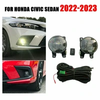2022 2023 for honda civic sedan led front bumper fog lights w cable switch 2pcs auto led lights car accessories