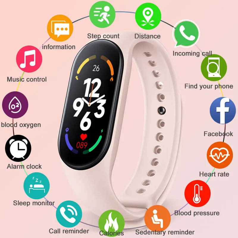 

Smart Watch For Men Women Bluetooth-compatible Kids Android Blood Pressure Heart Rate Monitor Ip67 Waterproof Sport Bracelet Ios
