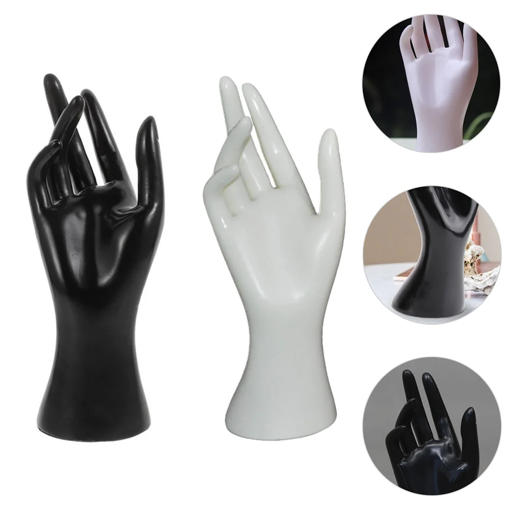 

2pcs Hand Model Display Racks Showing Holders for Rings Bracelets