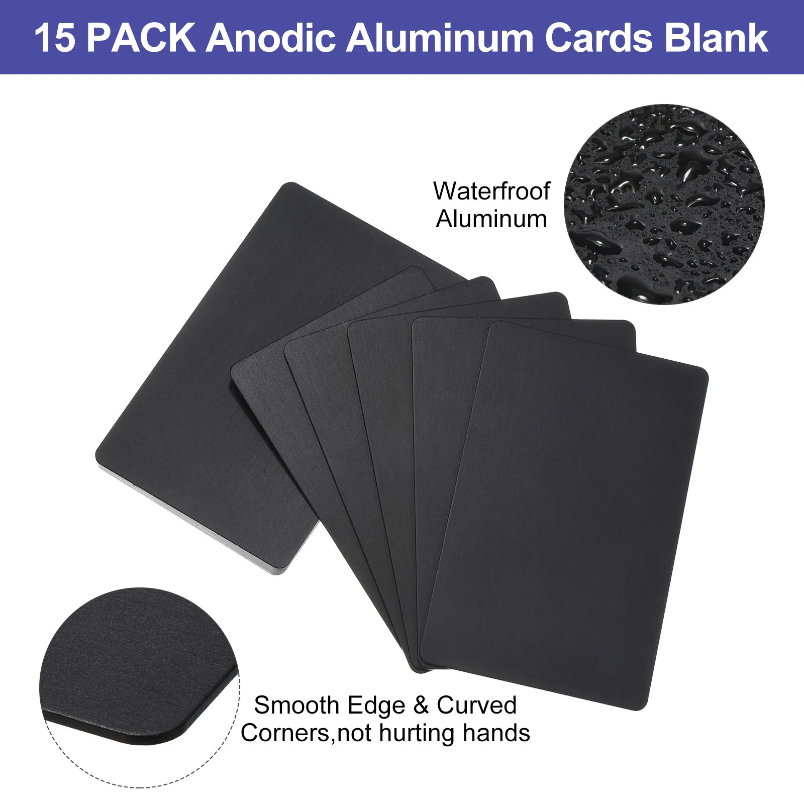 

Металлические визитные карточки, анодированные, 15 шт.