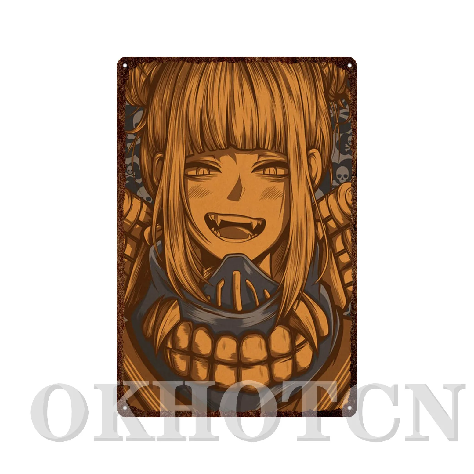 Химико Тога винтажные жестяные таблички с надписью японская сексуальная девушка