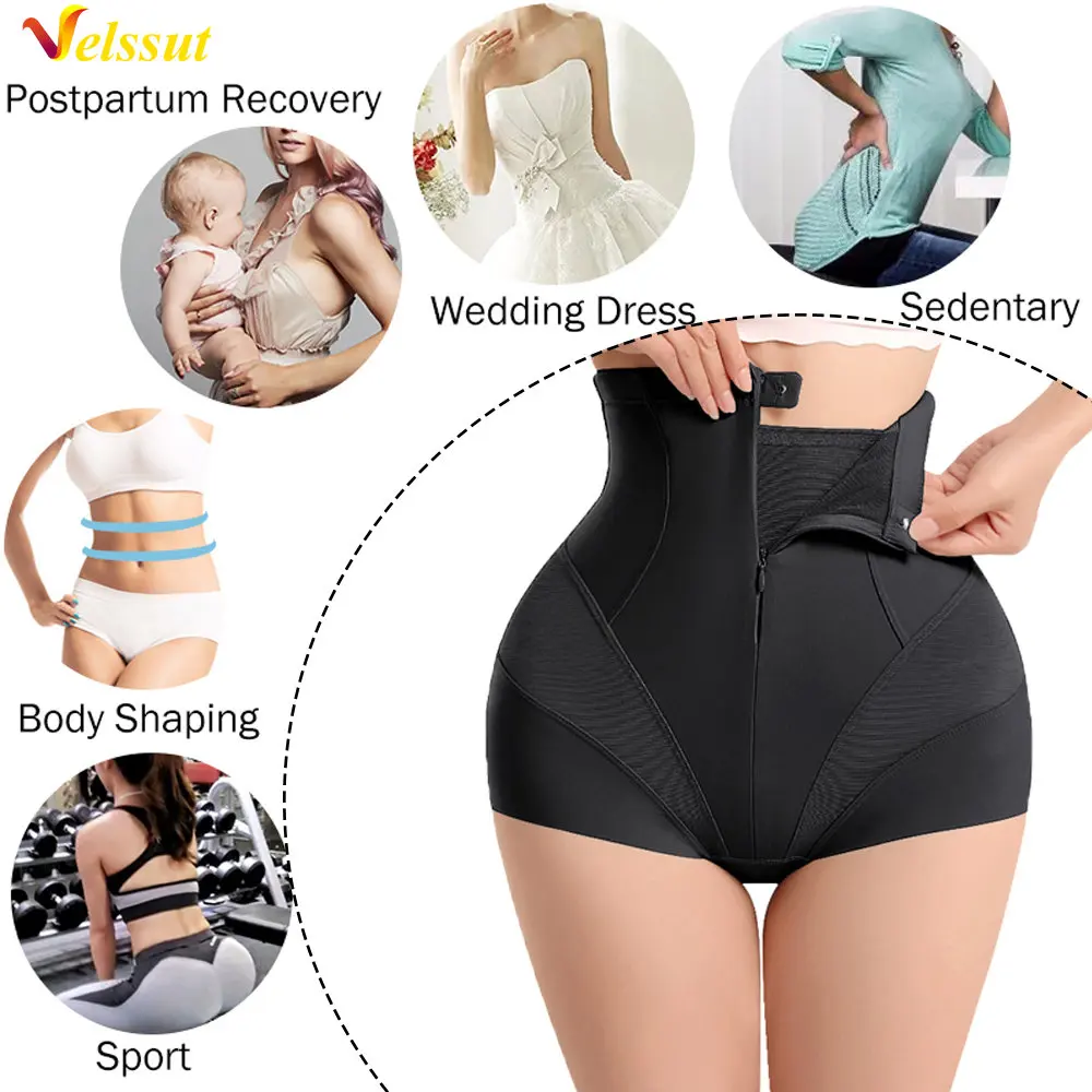 Velssut Shapewear for Women Tummy Control Panties Seamless Flat Belly Thong Slimming Body Shaper High Waist Panty Under Dress