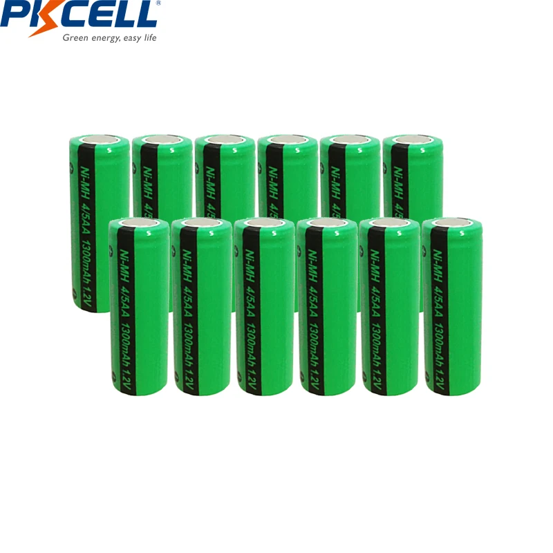 

Аккумуляторная батарея PKCELL 4/5AA Ni-MH, 1,2 в, 1300 мАч, 12 шт.