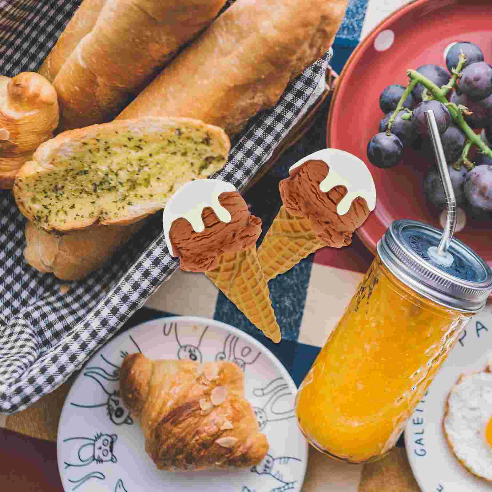 2 шт. игрушка имитация формы для мороженого реалистичный десертный дисплей