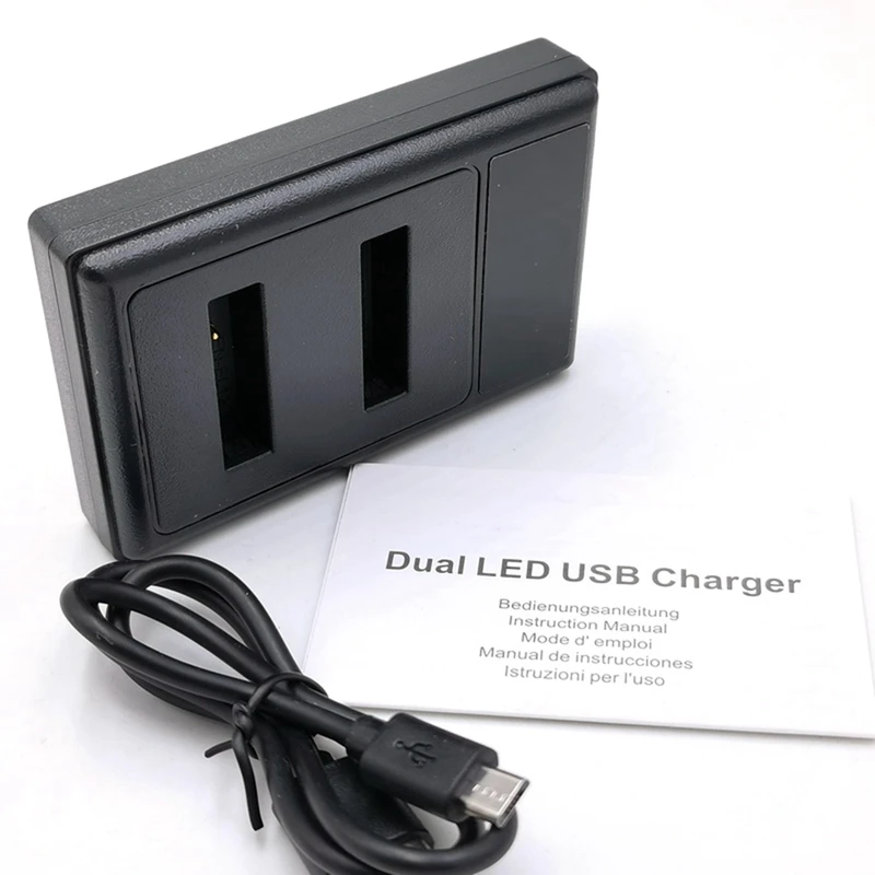 Зарядное устройство ЖК-дисплей USB с двумя аккумуляторами для цифровой камеры Nikon