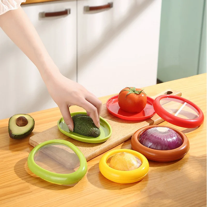 

Fruit Preservation Seal Cover Kitchen Tools Kitchen Accessories Fruit Vegetable Fresh-keeping Cover Avocado Food Storage Box
