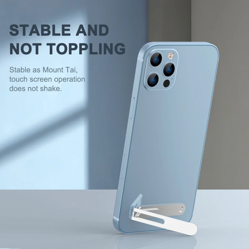 

Portable Foldable Desktop Phone Holder Mini Folding Phone Kickstand Bracket For IPhone Samsung Xiaomi Phone Support Universal