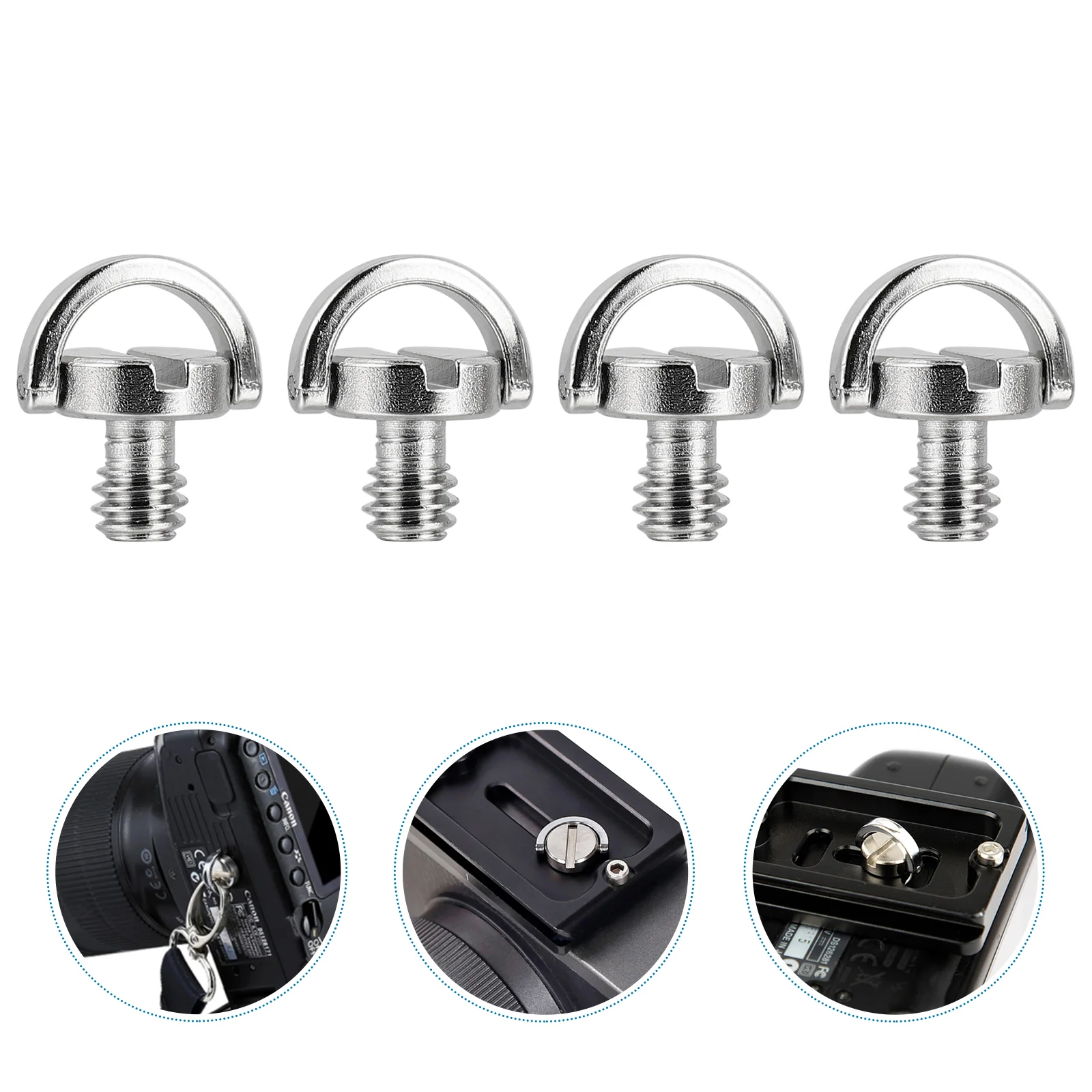

Screw Camera Tripod Adapter Quick Release Plateslotted 4 D Mounting Monopod Fixing Mounts Clamps Kit Head Ringaccessories Shaft