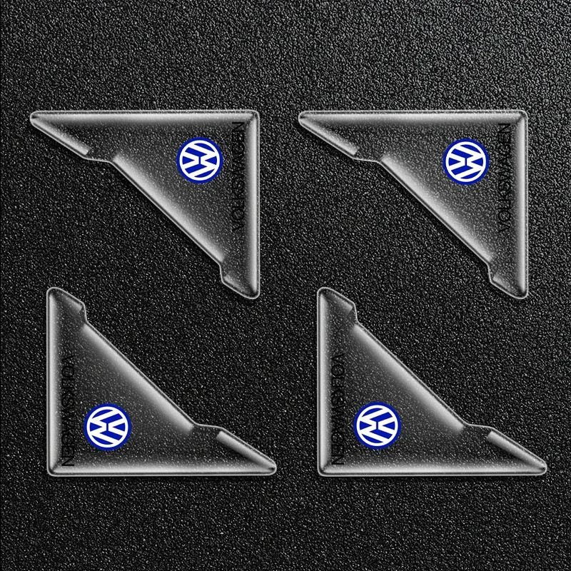 

4 шт., прозрачная наклейка на дверную ручку автомобиля, декоративная защитная пленка для VW GTI Atlas Jetta Touareg Variant Golf Polo Taos Passat