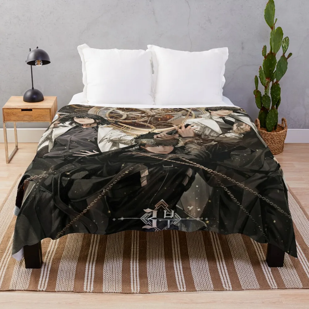 

Kim dokja And Trio Throw Blanket Decorative Sofa Blankets
