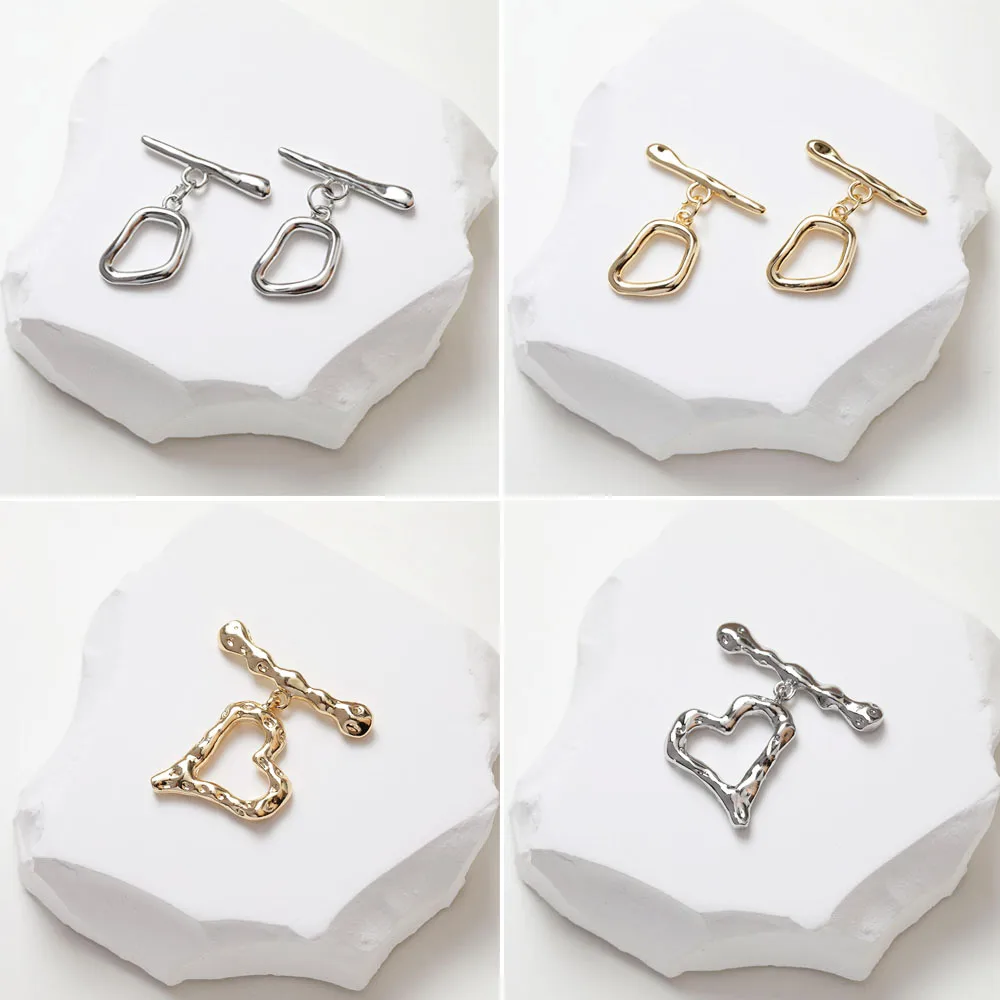 

4 шт., позолоченные соединители для браслета, 14 к