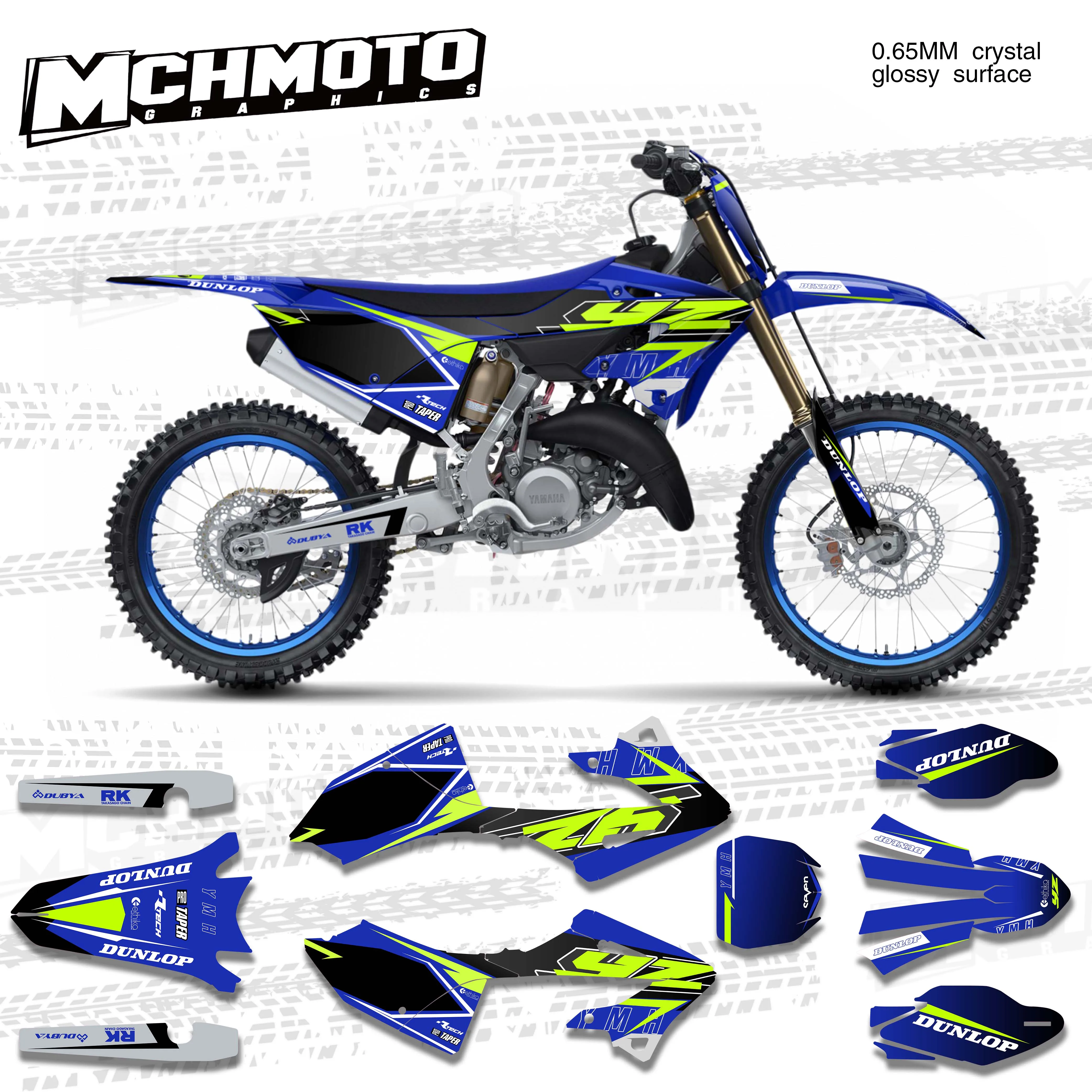 MCHMFG-Kit de calcomanías y pegatinas gráficas para equipo de motocicleta, para YAMAHA 2022, YZ125, 250