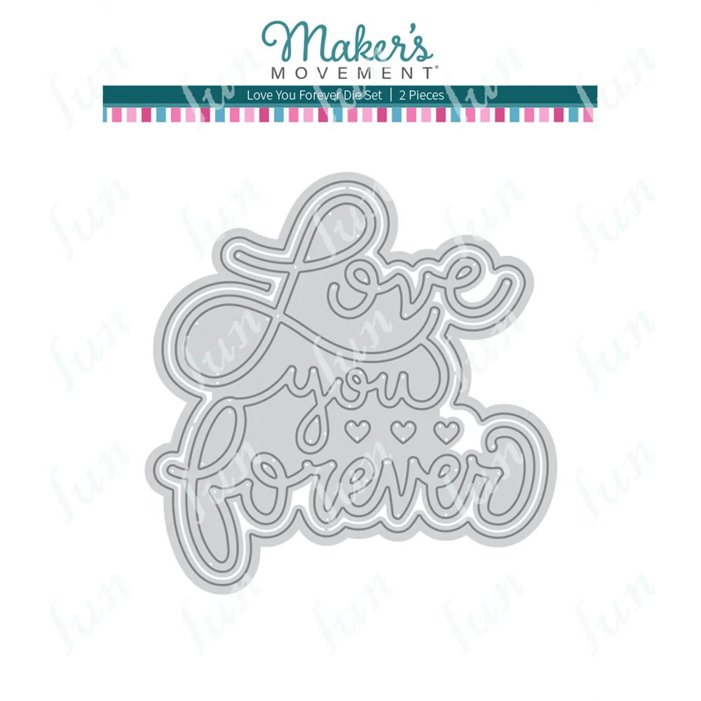 

Metal Cut Dies Molds Crafts Love You Forever Cutting Dies Sets for Diy Scrapbooking Decoration Greeting Card Album Handmade