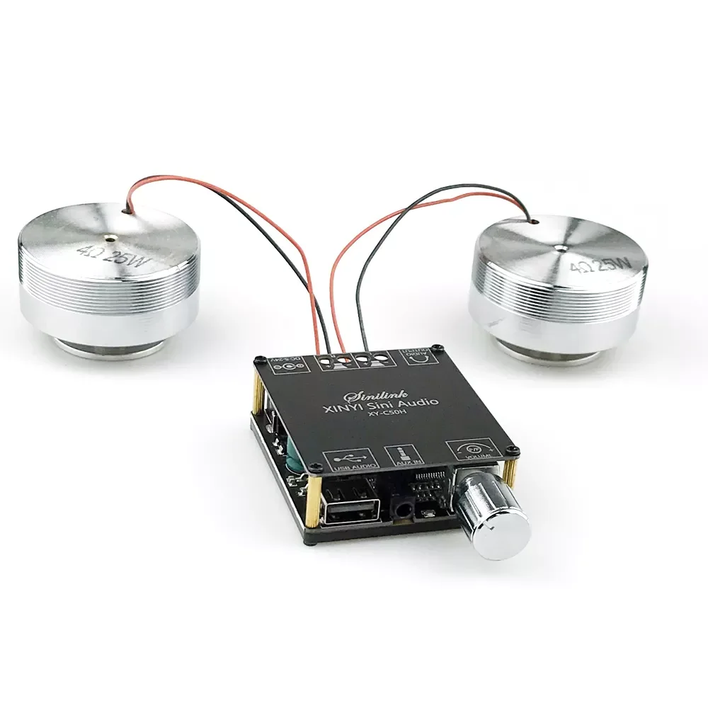 

Bluetooth 5.0 Audio Portable Resonance Vibration Speaker TPA3116D2 Class D Power Amplifier Subwoofer DIY 2.0 HiFi System