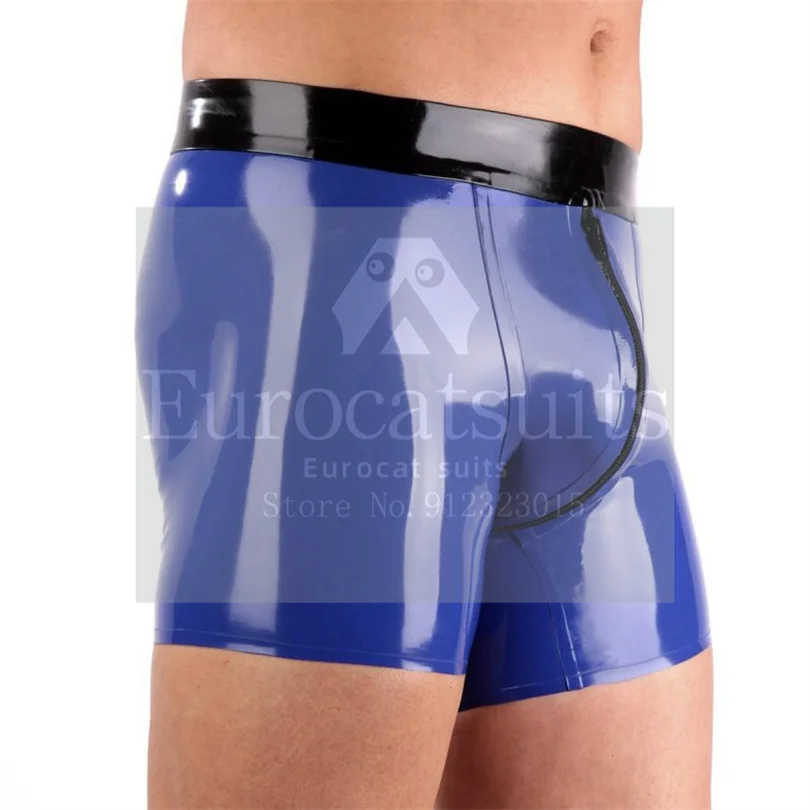 

Мужские латексные фетиш резиновые мужские боксеры шорты трусы