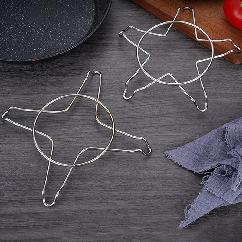 

1Pc Multifunctional Non Slip Stove Stand Stainless Steel Boiler Rack Stove Rack Pan Support Kitchen Tools