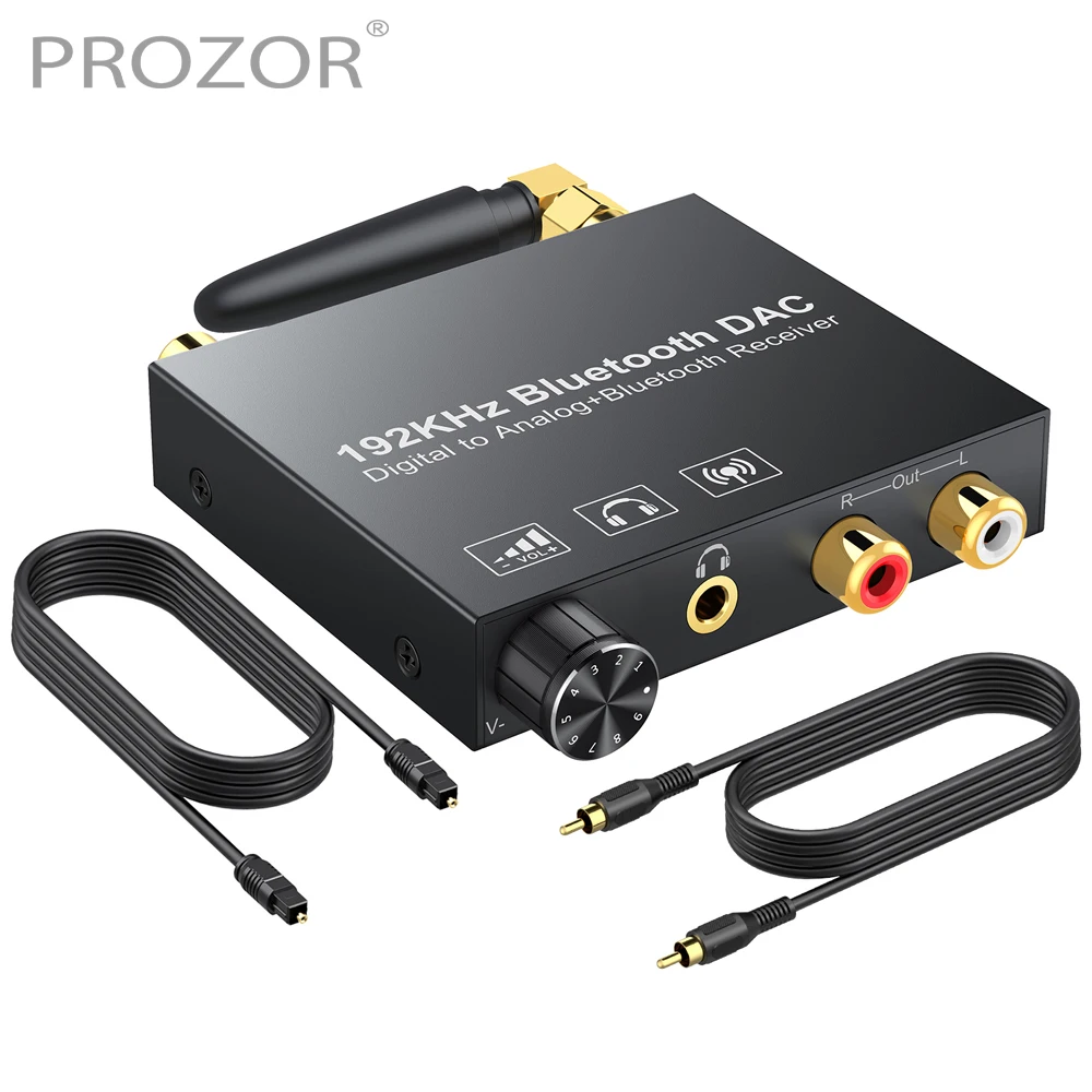 Prozor 192kHz Digital to Analog Audio Converter Bluetooth-Co