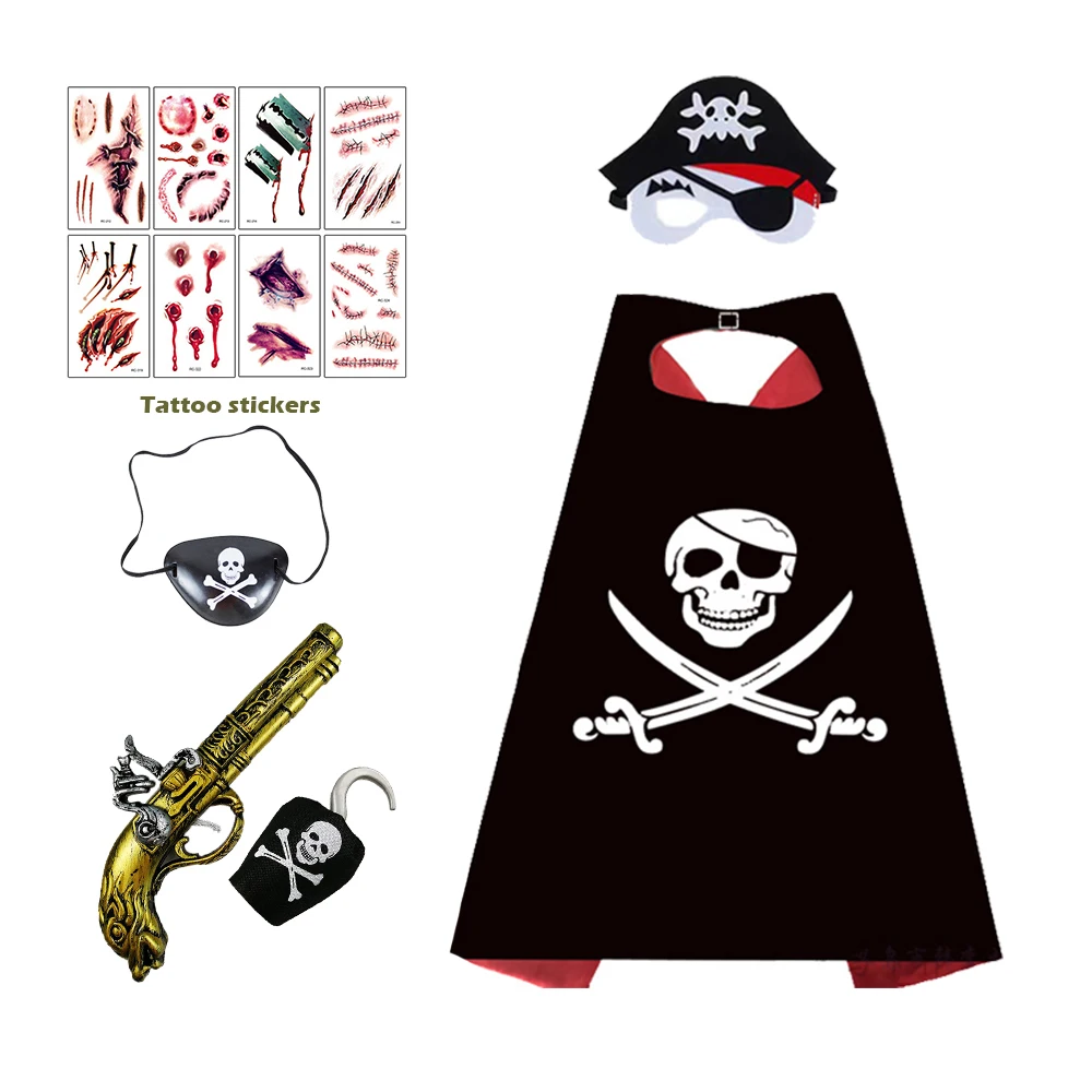 Карнавальный костюм для мальчиков с изображением Карибского моря капитана Джека