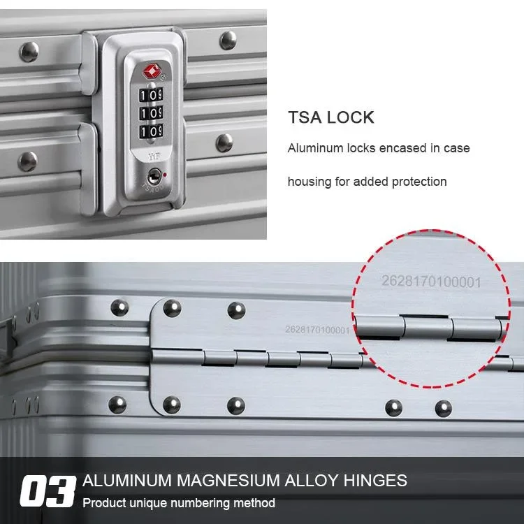 2024 OEM Многофункциональный стандартный защитный чемодан под заказ из алюминия для