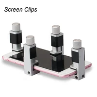cell phone pressure lcd screen fixing fixture clip set tablet mobile phone screen clips fixed repair tool metal clamp adjustable