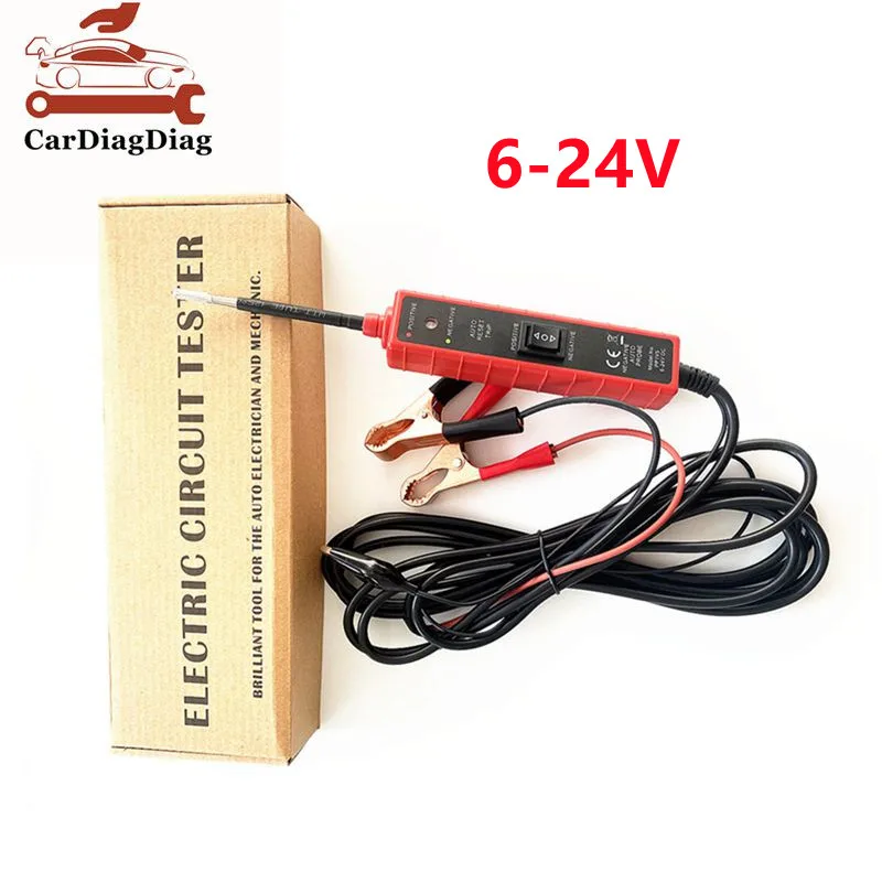 

EM285 автомобильная электрическая испытательная цепь, автомобильная стандартная испытательная ручка 6-24 В постоянного тока, автомобильная многофункциональная испытательная ручка, бесплатная доставка